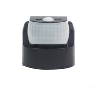 Outdoor IP65 PIR Motion Sensor for AC 220-240 V Control, 180°/360° Detection Range, 12 m Max Distance, Dual Infrared & Light Sensing, 1200 W Resistive(Black)