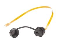 Outdoor IP67 Micro SD(TF) Card Extension Cable Panel Mount Flex Extender FPC Waterproof Reader Adapter Cord for Cabinet Chassis Case Frame (Plastic, 0.1M)