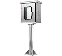 Outdoor Ip67 Waterproof Electrical Junction Box, Stainless Steel Floor Mounted Enclosure, Durable 50Cm Height Project Distribution Box For Outdoor Use,A Color-L40*W25*H30CM Height