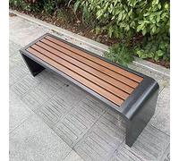 Outdoor Iron Garden Bench Without Backrest, Corrosion-Resistant, Perfect for Patio, Balcony, and Garden, 100 x 40 x 45 cm, Stylish and Durable Seating Solution