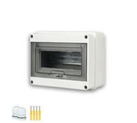Outdoor Junction Box, Waterproof IP65 Electrical Enclosure with Transparent Cover for Circuit Breakers, Transformers, and Industrial Controllers,