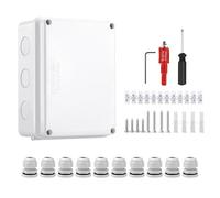 Outdoor Junction Box - Waterproof Project Enclosure for Dust Protection, Durable Electrical Housing with Secure Seal for Basements, Deck, Gate, Security Cameras, Backyard, Balcony, Patio