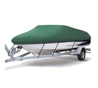 Outdoor Kayak Covers, Boat Cover Marine Grade Polyester Canvas Multicolor 11-22ft For V-Hull Boats(Green,14~16ft)