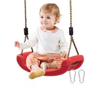 Outdoor Kids Swing - PVC, Tree Swing Seat With Anti Slip Stripes, PE Rope And Hooks | Adjustable Rope Nostalgic Children Toy For Kindergarten Garden Indoor Outdoor Play