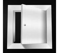 Outdoor Kitchen Access Doors 304 Stainless Steel, Loft Hatch Access Panel with Key Lock, Rectangle Square Wall Hole Cover for Cables Wire Plumbing(30x30cm/8x8in)