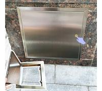 Outdoor Kitchen BBQ Access Doors 304 Stainless Steel, Push to Open Access Panel Embedded Depth 4 cm, Attic Hatch Plumbing Wall Hole Cover Plate(12x14in/30x35cm)