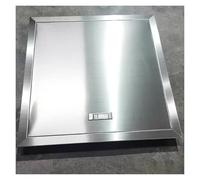 Outdoor Kitchen BBQ Access Doors 304 Stainless Steel, Square Attic Hatch Plumbing Wall Hole Cover Plate, Loft/Wall/Ceiling Plumbing Wiring Door(350x350mm)