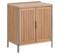 Beliani Outdoor Kitchen Cabinet Ivrea Certified Acacia Wood Brown, Brown