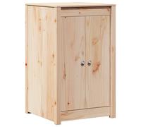 Outdoor Kitchen Cabinet Natural Douglas Solid Wood 55x55x92cm 2 Doors 2 Shelves