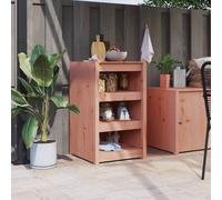 Outdoor Kitchen Cabinet Natural 55x55x92 cm Solid Pinewood Douglas Untreated Eco