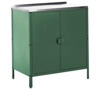 Beliani Outdoor Kitchen Cabinet Vilama Green, Green