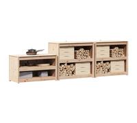 Outdoor Kitchen Cabinet With Shelf Meppel 3 Pcs