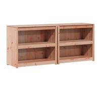 Outdoor Kitchen Cabinet with Shelf with Storage MEPPEL 2 pcs Cabinets vidaXL