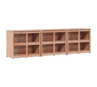 Outdoor Kitchen Cabinet with Shelf with Storage MEPPEL 3 pcs Modular vidaXL