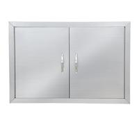 Outdoor Kitchen Doors, 31W x 24H Inch Stainless Steel BBQ Double Access Door, Access Door for BBQ Island, Grilling Station, Outside Cabinet
