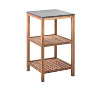 Outdoor Kitchen Island BRUCOLI Brown Acacia Wood