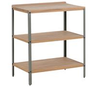 Outdoor Kitchen Island IVREA Certified Acacia Wood Brown