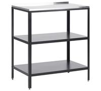 Outdoor Kitchen Island VILAMA Black Metal