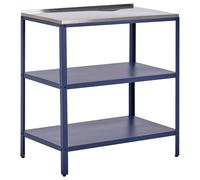 Beliani Outdoor Kitchen Island Vilama Blue, Blue