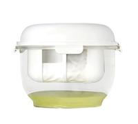 Outdoor Kitchen Tool - Yogurt Cheese Maker Strainer, Fine Mesh Container with Lid, Homemade Dairy Filtration, Nut Milk Preparation, Craft Display Arrangement | Cooking Countertop Organizer for Kitchen