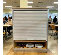 Outdoor Kitchen Veal Door Retractable Anti-Theft Roll-Up Shed Door 28x51 in Replacement Gate Versatile Indoor/Outdoor Use Durable & Secure