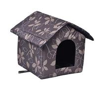 Outdoor Kitty House, Waterproof Windproof Warm Pet House Cat Shelter Dog Living Room, Thickened Cat Nest Tent Cabin Pet Products for Indoor/Outdoor - S//L