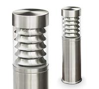 Outdoor lamp Dakar, Modern Bollard Light Made of Stainless Steel and Plastic Discs, Path Light 40 cm, Garden lamp with E27 Socket, Garden Lighting IP44, Without Bulbs