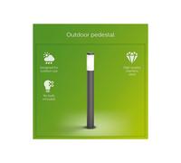 Philips LED Utrecht Outdoor Post Light 20W [Anthracite] Water Resistant IP44, For Garden, Patio and Terrace Lighting