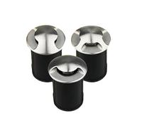 Outdoor Landscape Lamp - LED Buried Lights, One/Two/Four Side Wall Light, IP67 Waterproof Recessed LED Spotlight, ABS Flame Retardant Plastic Ground Light, Easy to Install(1w-White,52MM-C)