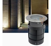 Outdoor Landscape Lights - LED Underground Light, Recessed Adjustable Angle Underground lamp, IP65 Outdoor Waterproof Polarized Underground Spotlight, Easy Installation(Yellow,18W)