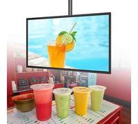 Outdoor LED Advertising Display, Ultra-Thin Digital Signage, Remote Control, Smart Split Screen, Wi-Fi/USB, Bracket Included 24 Inch