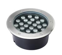 Outdoor LED InGround Spotlight24W Waterproof IP67 Landscape Light AC 220V Integrated Ground Projector Warm White Pathway Lighting for Garden Patio Bridge Walkway