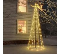 Outdoor LED Light Tree with 360 Warm White LEDs with Green Iron Base, 2 m High, with Light Games to Make Your Christmas Decorations Various and Never Boring