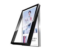 Outdoor LED Poster Frame, Waterproof Aluminum Wall-Mounted Photo Holder with Lock, Perfect for Advertising Displays (40x110cm) - Durable and Eye-Catching!