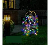 Outdoor Led Solar Power Garden Lights Starburst Tree Stake Lamp