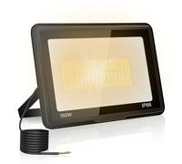 Outdoor LED Spotlight 150W, 15000LM 3000K Floodlight for Garden Garage | Warm White LED Floodlight, Security Lighting, 120° Beam, IP66 Waterproof Floodlights for Terrace, Workshop, Hallway