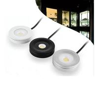 Outdoor LED Spotlights, 3W/5W Surface-Mounted Indoor Downlight, IP65 Waterproof Dimmable Cabinet Light, Ceiling Spot Lights, For Display Showcase, Hallway, Closet((3W-220V)Black,Warm White 3000k)