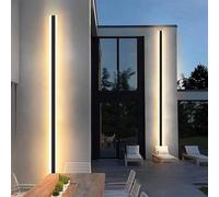 Outdoor LED Wall Lamp Modern Waterproof Aluminum Strip Light Compatible with Chandeliers Perfect for Gardens and Patios EnergyEfficient and Stylish Lighting.