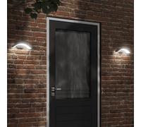 Outdoor LED Wall Light Black Die-cast Alu PC 27.5x7x10cm 2pcs IP54 9W 3000K Warm [EEK: A+++]