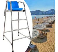 Outdoor Lifeguard Chair with 330kg Capacity, Stainless Steel Construction for Pool Deck, Beach, and Lake Safety