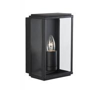 Outdoor Light Black Box Wall IP44 Searchlight 8204BK