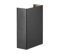 Nordlux Fold Outdoor Patio Terrace Wall Light In Black (Diam) 10.5Cm