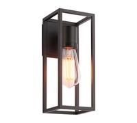 Outdoor Light Black Herbert Wall IP44 Textured Endon 91993