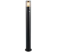Outdoor Light Black Hoosic Bollard IP44 800mm Matt PIR Motion Sensor Trio