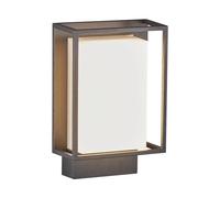 Nordlux Nestor Outdoor Wall Light/Exterior Light Black Silver, Intergrated LED Waterproof & Weather Resistant-Porch, Patio, Garden, Garage, or Entrance. IP44, Class 1 (Insulated)