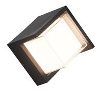 Outdoor Light Black Puno LED Wall IP54 Matt Diamond Trio R27026132