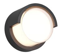 Outdoor Light Black Puno LED Wall IP54 Matt Round Trio R27036132