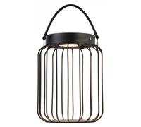 Outdoor Light Black Tropic LED Solar Table IP44 Matt Photocell Portable Endon