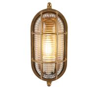 Outdoor Light Brass Aladdin Bulkhead IP64 Solid Oval Searchlight 20361PB