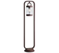 Outdoor Light Brown Sambesi Bollard IP44 Rusty Photocell Trio 404160124